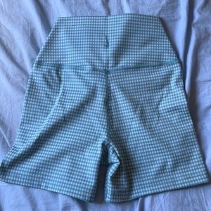 Size small Nike gingham biker shorts